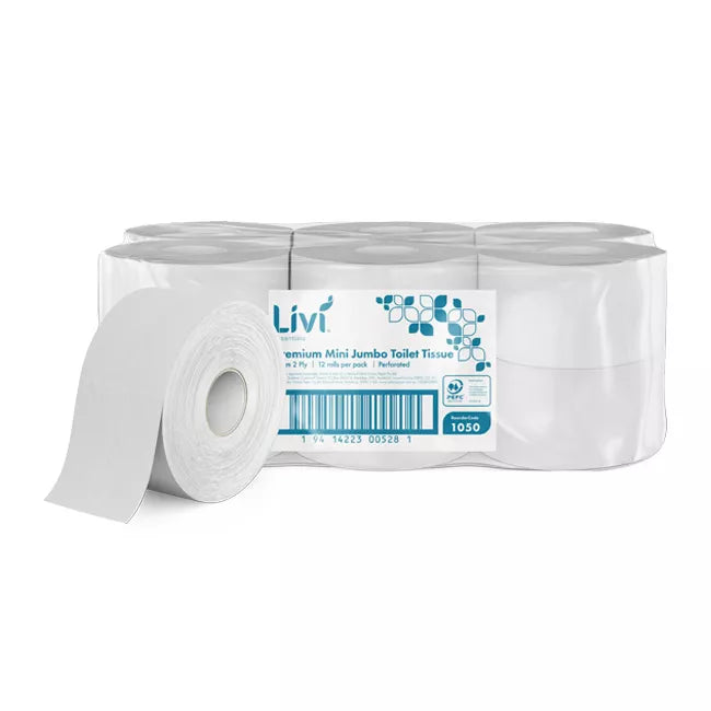 Livi Essentials Mini Jumbo Toilet TIssue (1050)