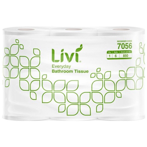 Livi Basics 1Ply Toilet Tissue (7056)