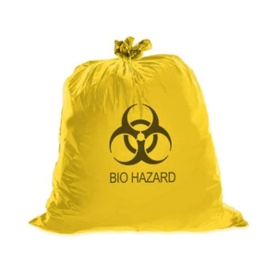 Bio-Hazard Yellow Plastic Bag