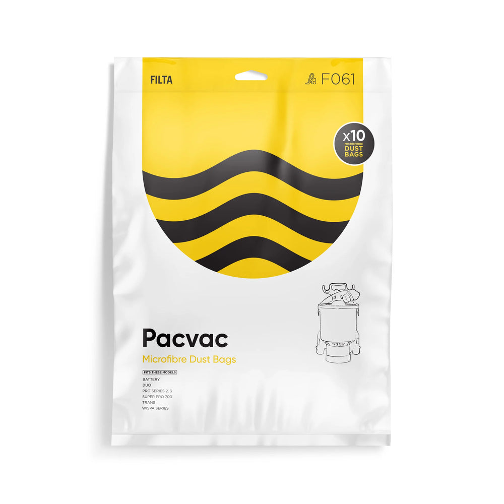 PacVac Microfibre Vacuum Bags (F061)