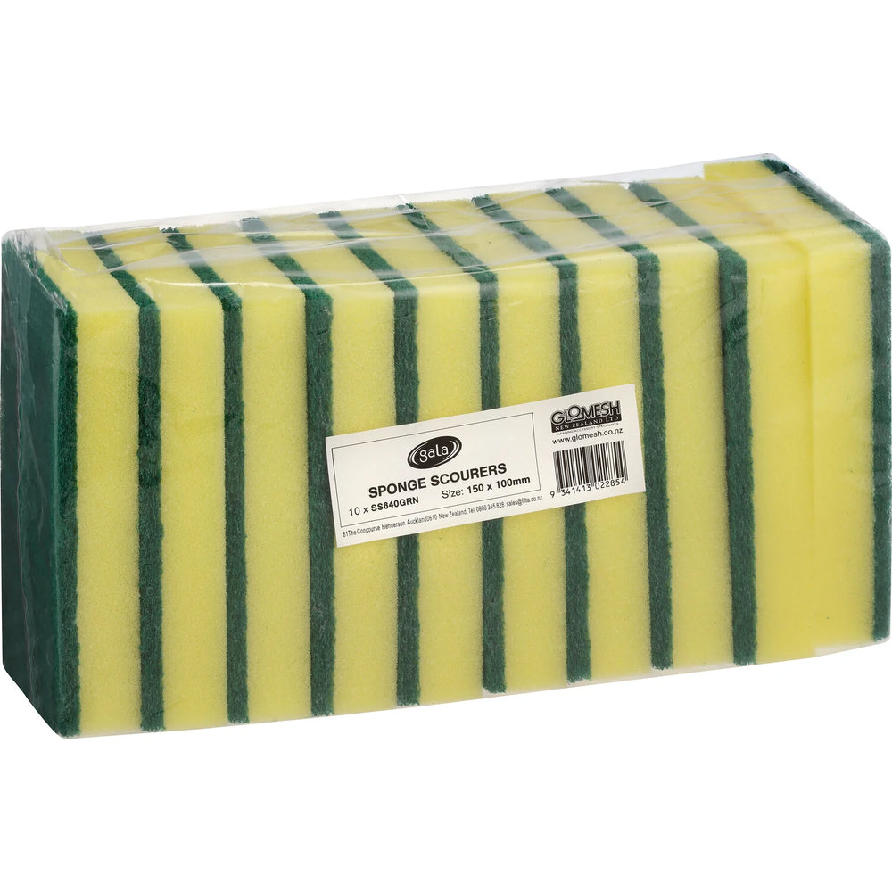 Sponge Scourer Green/Yellow