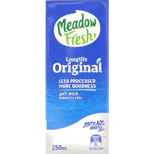 Meadow Fresh Longlife UHT Milk 250ml