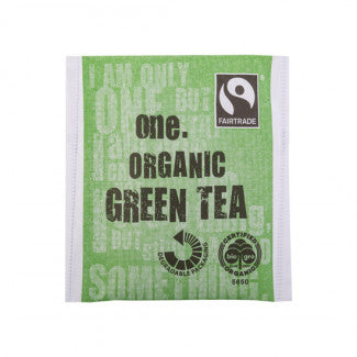 One Fairtrade Organic Green Teabags