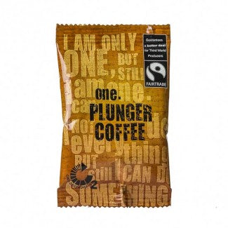 One Fairtrade Plunger Coffee Sachets